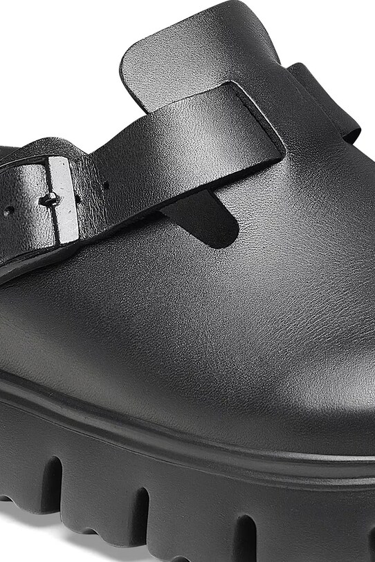 Взуття Шкіряні шльопанці Birkenstock Boston Chunky EXQ LENA 1026144 чорний