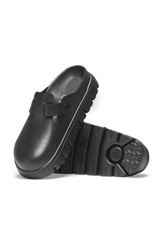 Шкіряні шльопанці Birkenstock Boston Chunky EXQ LENA 1026144