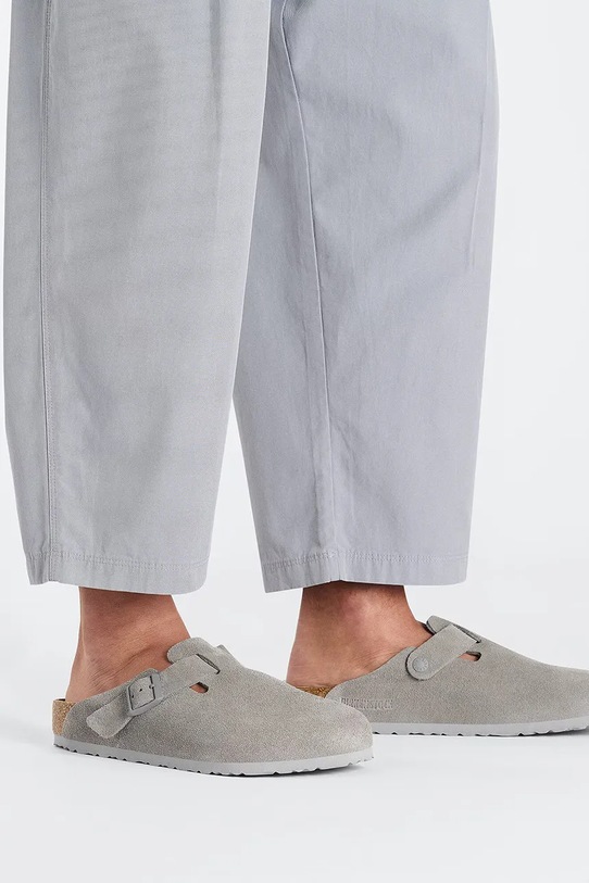 Birkenstock suede sliders Boston LEVE 1027751.