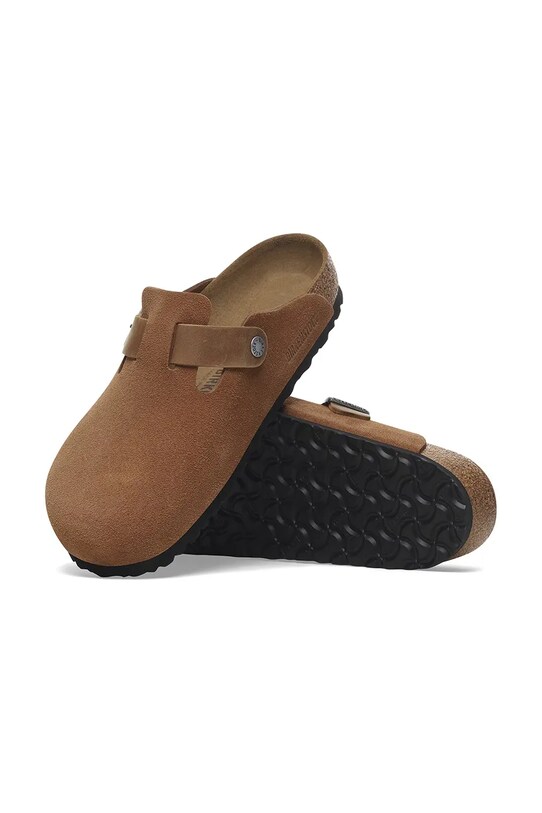 Birkenstock klapki zamszowe Boston LEVE/LEOI 1029185