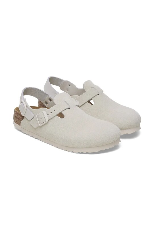 Birkenstock klapki zamszowe Tokio LEVE biały 1029198
