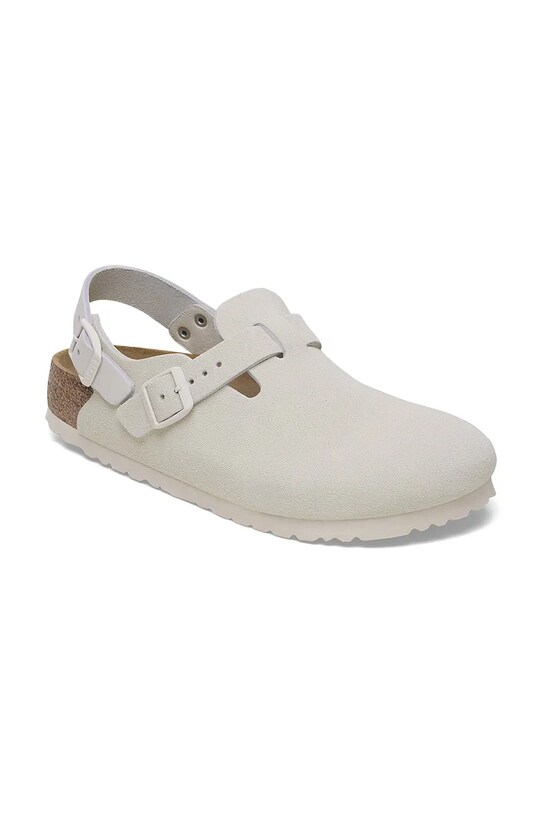 Birkenstock ciabatte slide in camoscio Tokio LEVE 1029270 bianco SS25