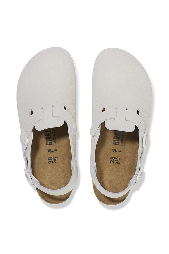 Birkenstock ciabatte slide in camoscio Tokio LEVE 1029270 bianco