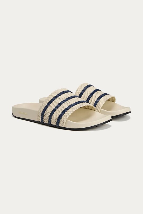 adidas Originals klapki skórzane x Wales Bonner Adilette JR0228 biały SS25