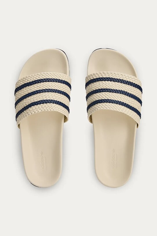 adidas Originals klapki skórzane x Wales Bonner Adilette biały JR0228