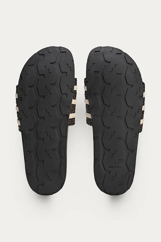 adidas Originals x Wales Bonner leather flip-flops Adilette JR0229 brown