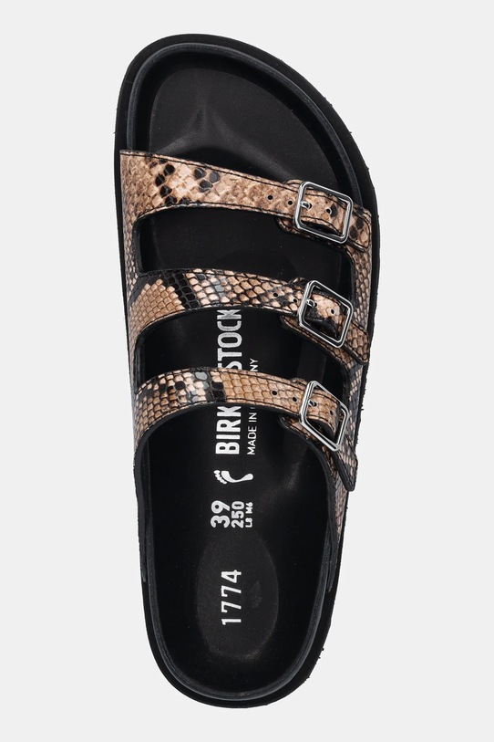 Δερμάτινες παντόφλες Birkenstock 1774 Florida EXQ LE μπεζ 1029996