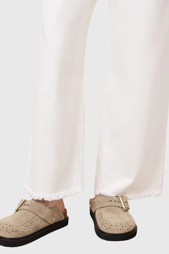 AllSaints papuci din piele Skye Mule W046FC.SAN