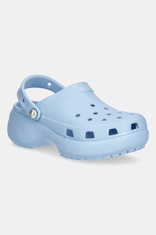 Crocs klapki Classic Platform Pearl Clog pozostałe niebieski 211231.4NS