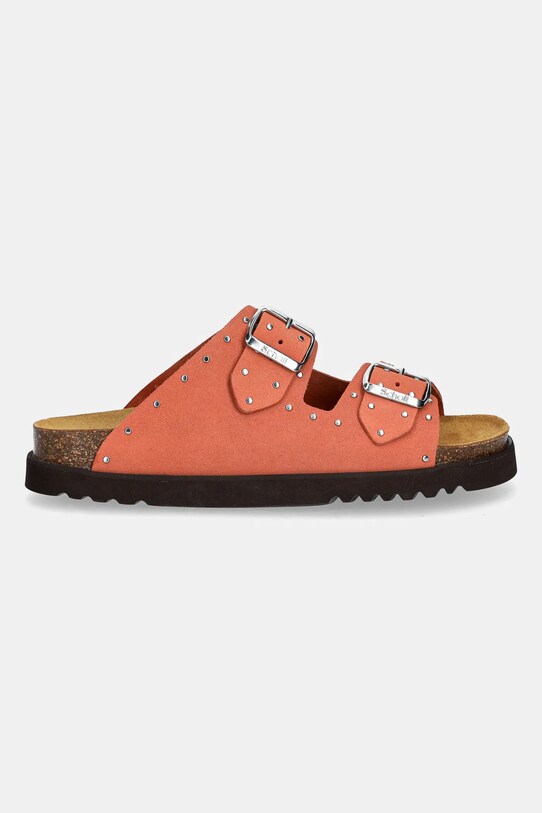 Scholl papuci din piele BEATRIZ F315922556 portocaliu SS25