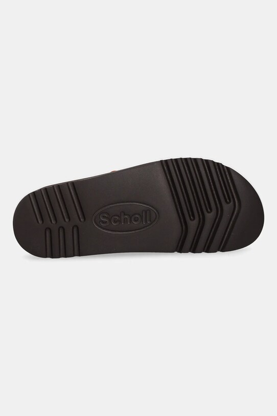 Scholl papuci din piele BEATRIZ F315922556 portocaliu