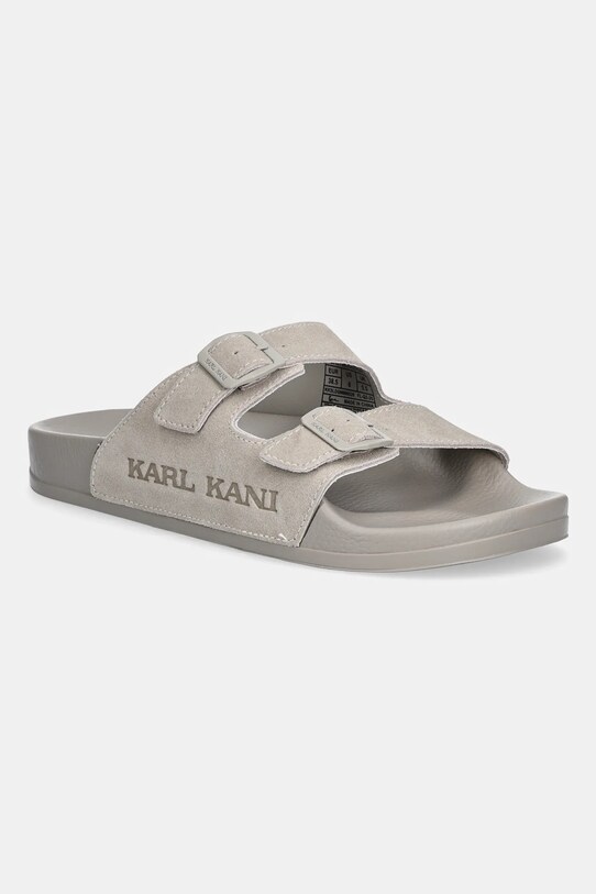 Замшеві шльопанці Karl Kani Kani Street Slide PRM віденський бежевий PD00006206