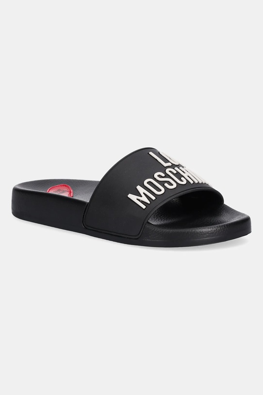 Love Moschino klapki syntetyczny czarny JA28052G0MI14000
