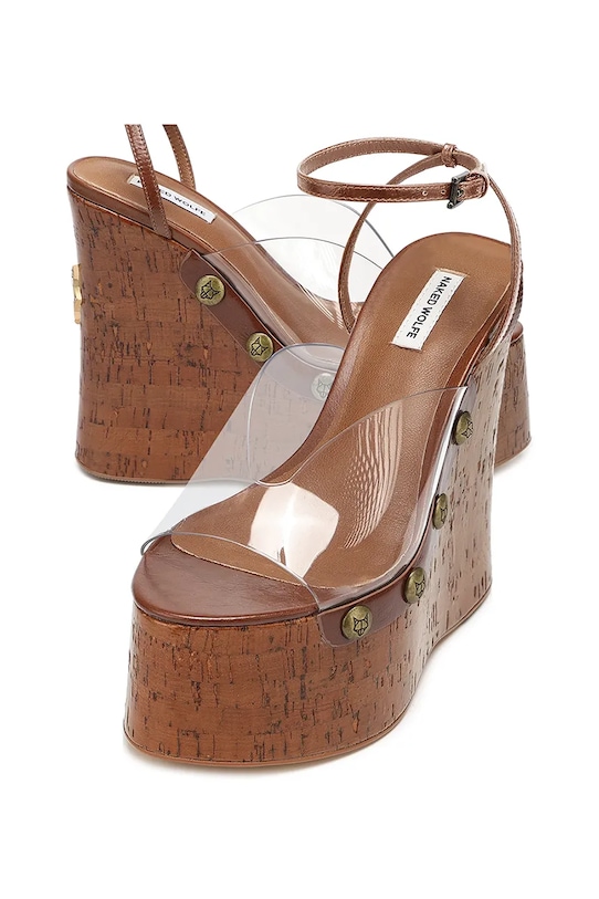 Naked Wolfe sandali Tiger Lilly marrone Tiger.Lilly.Clear