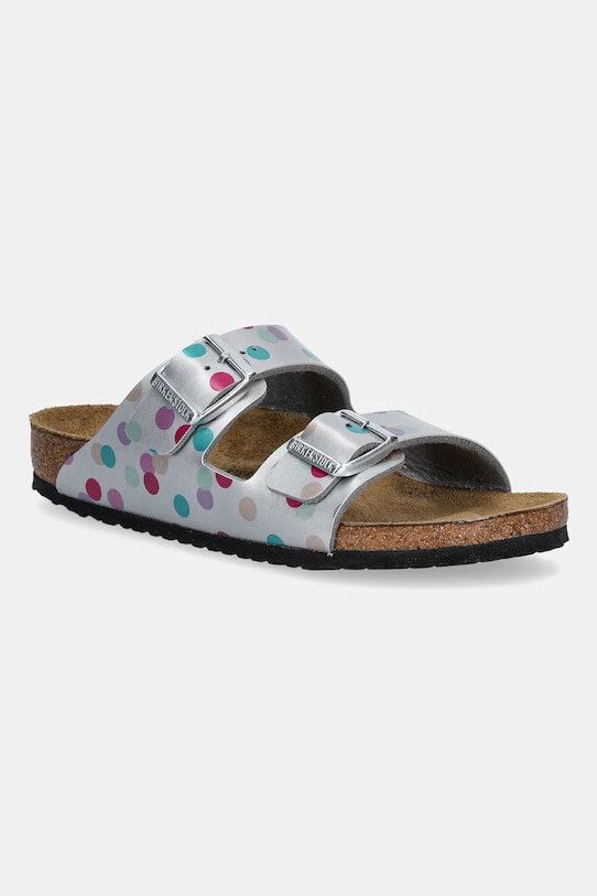 Detské šľapky Birkenstock Arizona strieborná 1029842.26.35
