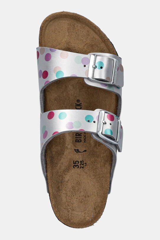 Detské šľapky Birkenstock Arizona strieborná 1029842.26.35