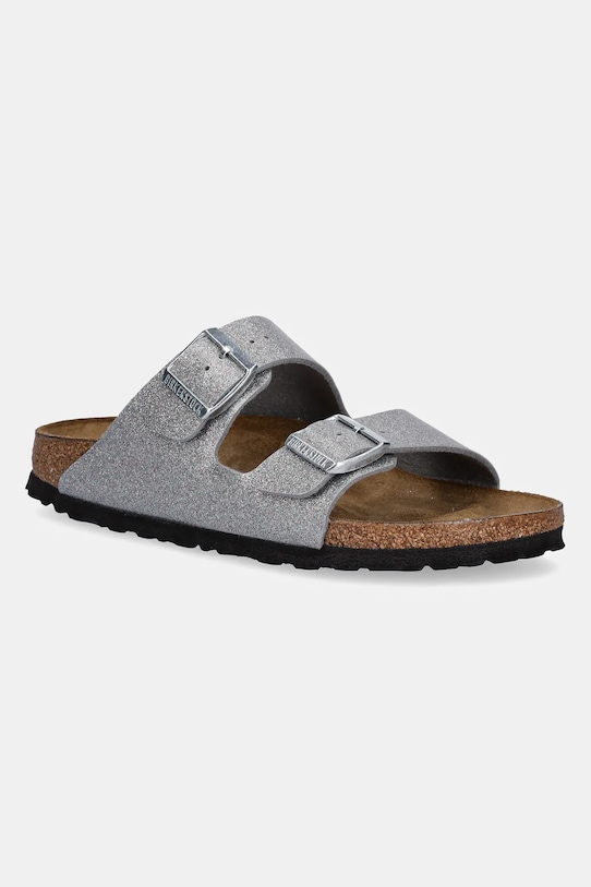 Birkenstock ciabattine per bambini Arizona Planet friendly argento 1029468.36.39