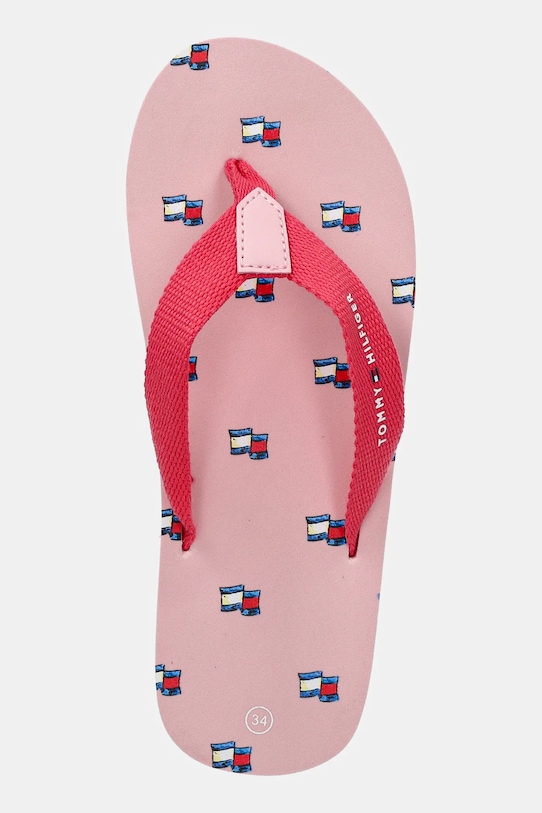 Tommy Hilfiger șlapi copii roz T3A8.33807