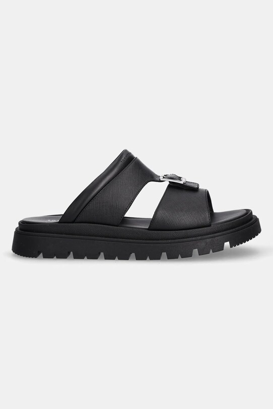 Шкіряні шльопанці Tommy Hilfiger T4B2.33948 чорний SS25