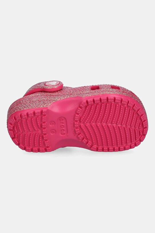 Crocs papucs CLASSIC IRIDESCENT GLITTER CLOG KIDS 210985.CROCS.CLASSIC.IR rózsaszín