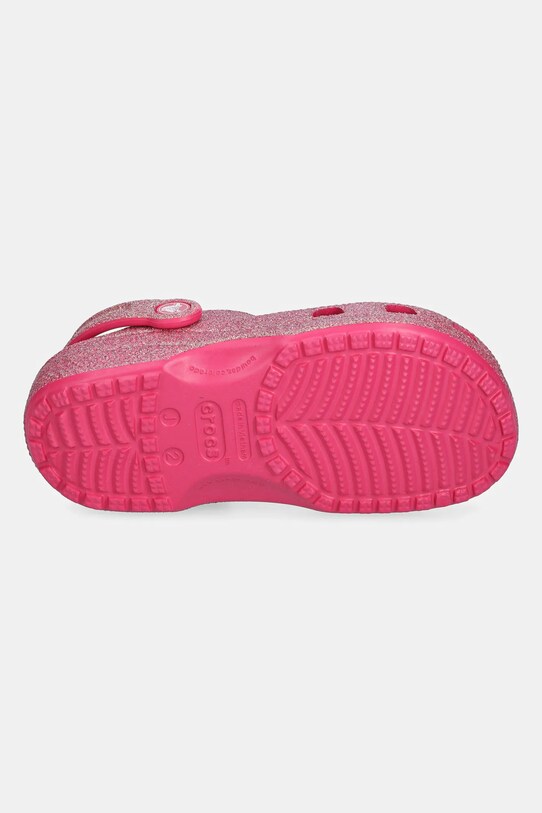 Crocs papuci CLASSIC IRIDESCENT GLITTER CLOG KIDS 210986.CROCS.CLASSIC.IR roz