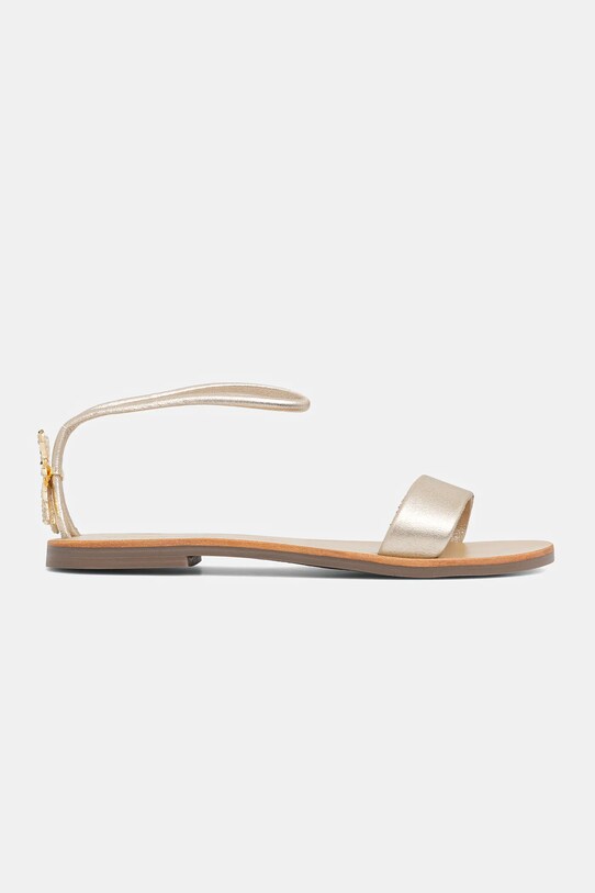 Patrizia Pepe sandale din piele pentru copii PPJ331 aur SS25