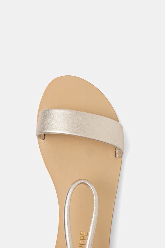Шкіряні сандалі Patrizia Pepe Girl PPJ331 золотий
