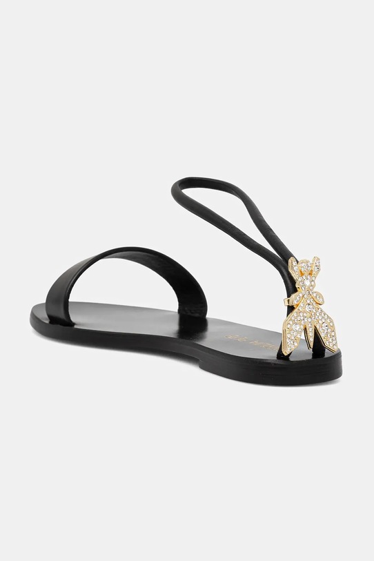 Obuv Kožené sandále Patrizia Pepe Girl PPJ331 čierna