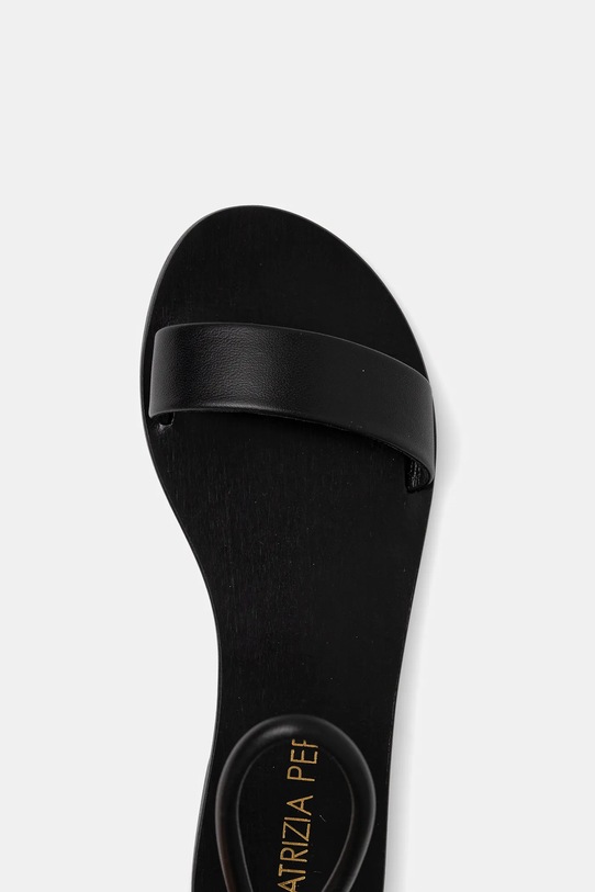 Kožené sandále Patrizia Pepe Girl čierna PPJ331