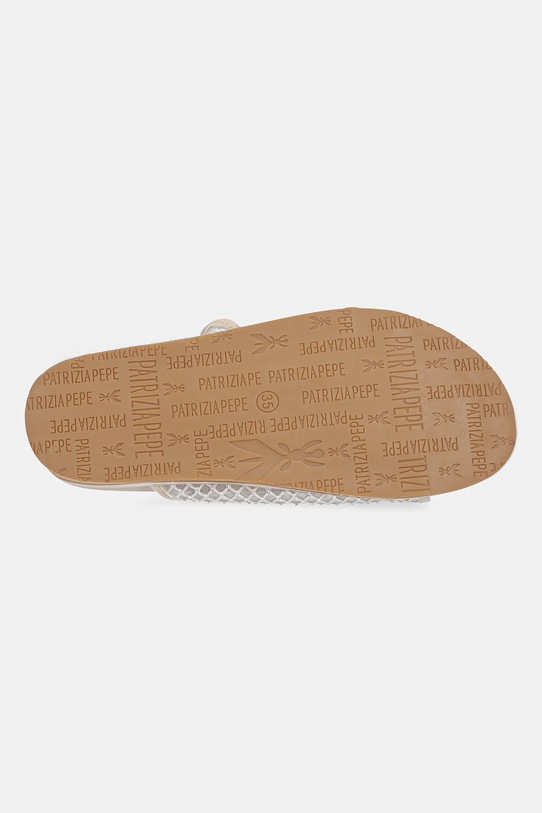 Patrizia Pepe Girl klapki PPJ339 beżowy