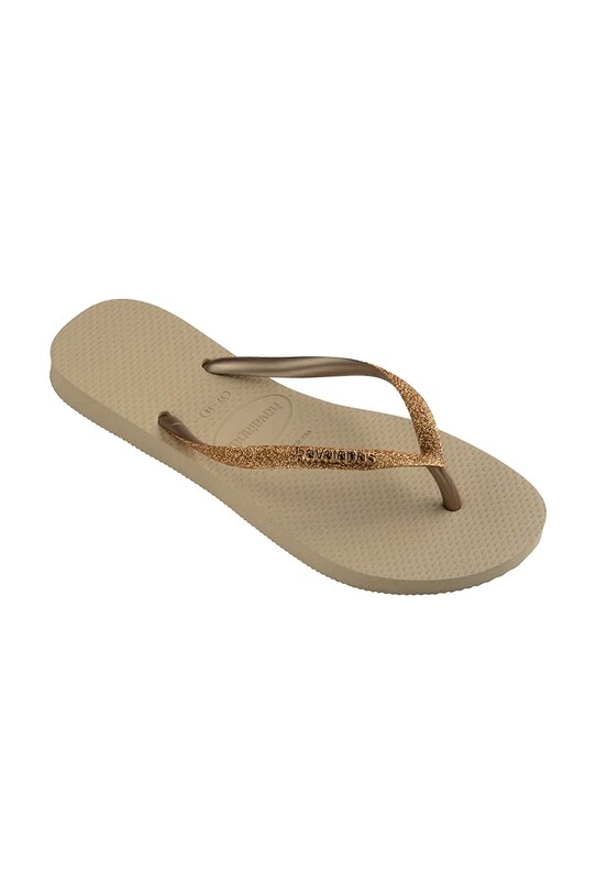 Девочка Детские вьетнамки Havaianas SLIM GLITTER II 4146975 бежевый