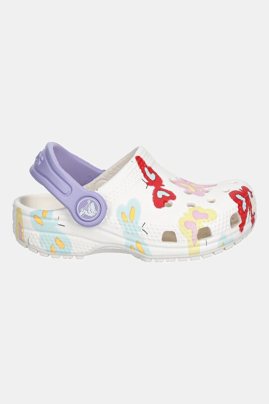 Crocs gyerek papucs CLASSIC BUTTERFLY GRAPHIC CLOG T 211263.CROCS.CLASSIC.BU fehér SS25