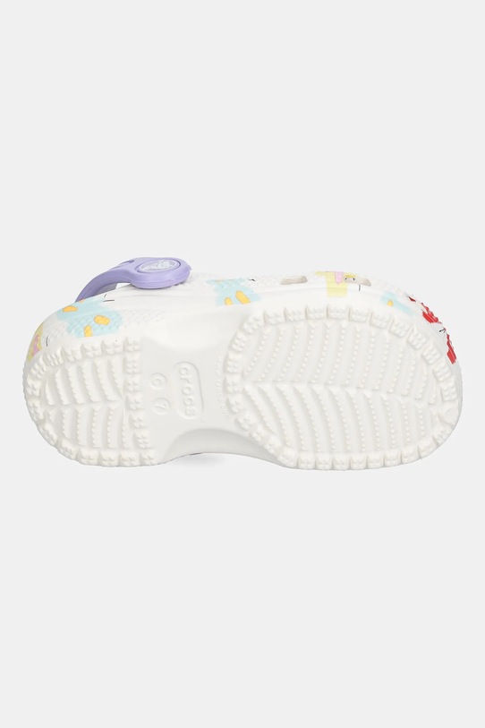 Crocs șlapi copii CLASSIC BUTTERFLY GRAPHIC CLOG T 211263.CROCS.CLASSIC.BU alb