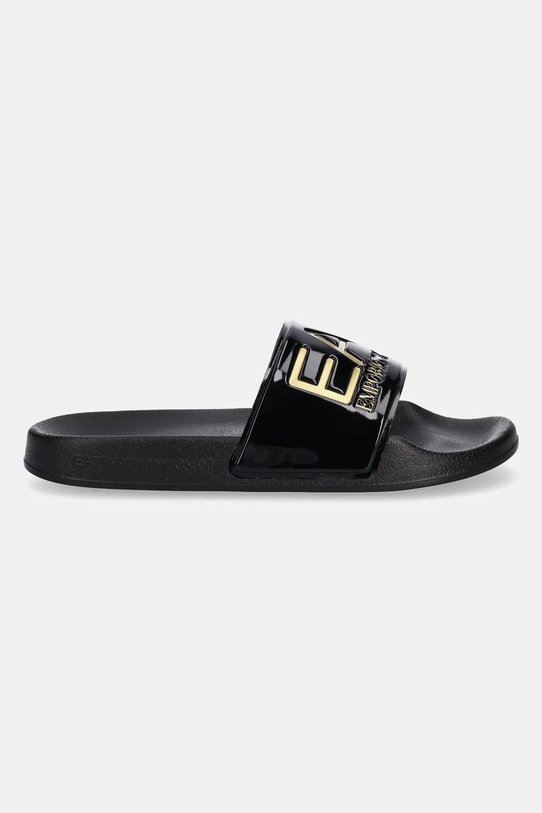 EA7 Emporio Armani klapki dziecięce 7Y000037.AF15118 czarny SS25