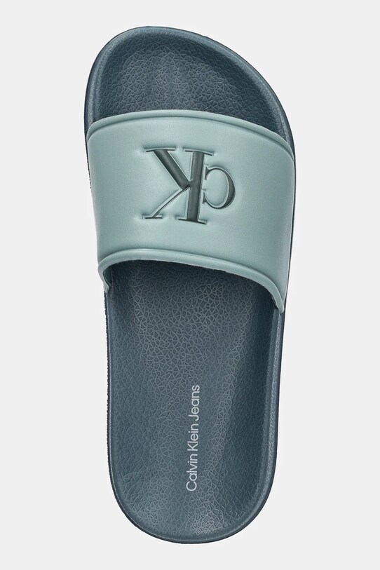 Дитячі шльопанці Calvin Klein Jeans бірюзовий V3X0.83032
