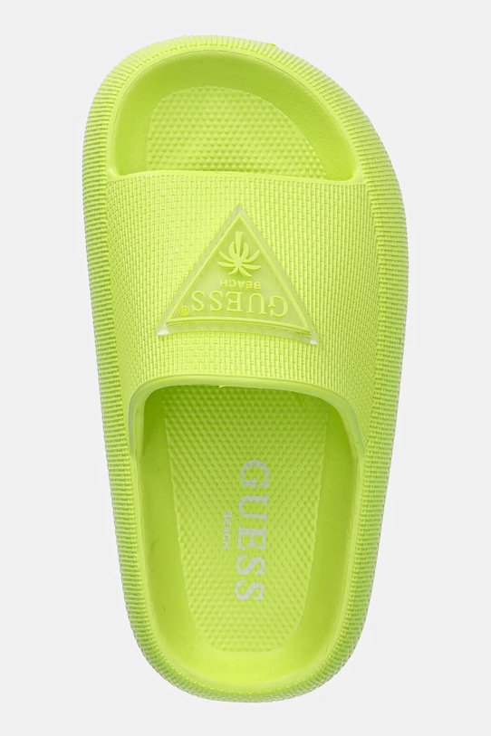 Dětské pantofle Guess zelená H5GZ03.WG5X0.PPYA