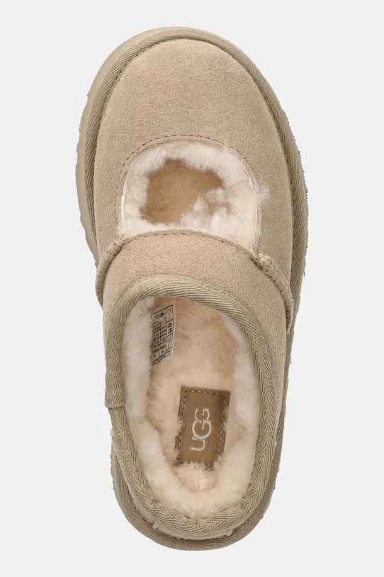 Дитячі замшеві тапочки UGG BEA MARY JANE бежевий 1166552K