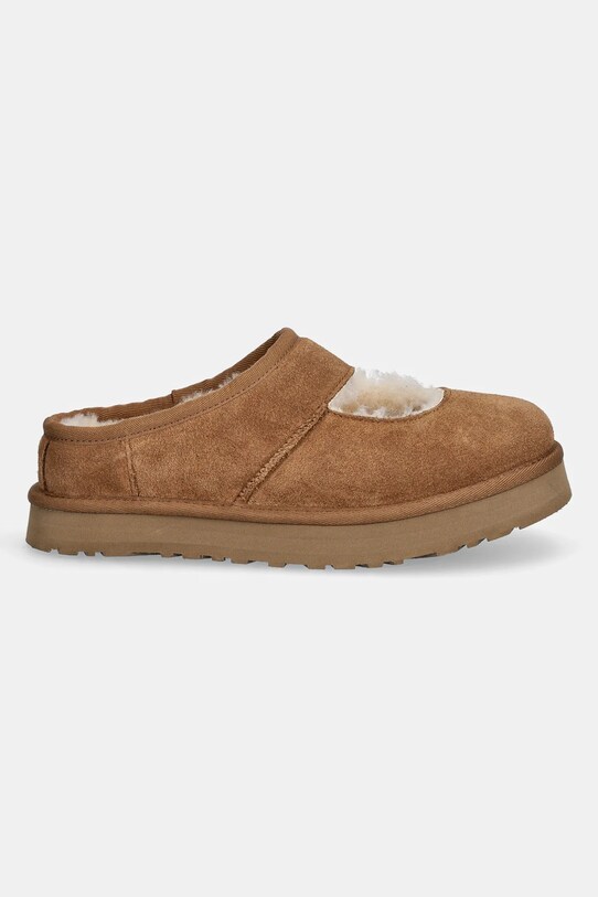 Παιδικές παντόφλες σουέτ UGG BEA MARY JANE 1166552K καφέ SS25