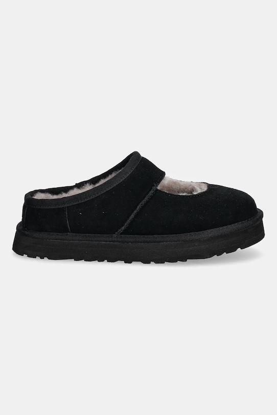 UGG papuci din piele intoarsa pentru copii BEA MARY JANE 1166552K negru AW25