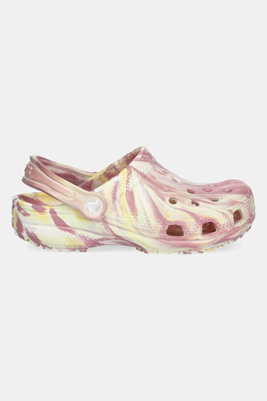 Crocs papuci CLASSIC GLOW MARBLED CLOG KIDS 210718.CROCS.CLASSIC.GL roz SS25