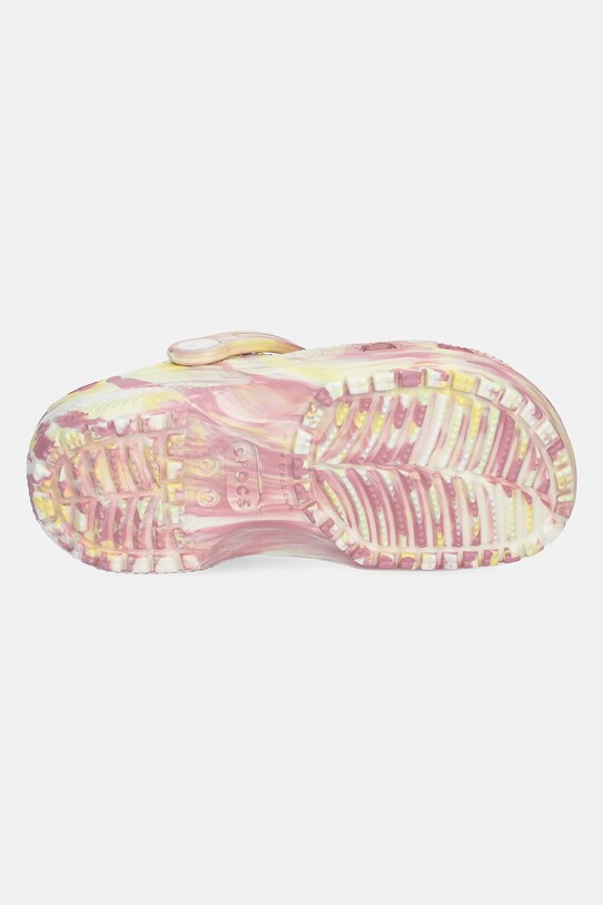 Crocs papuci CLASSIC GLOW MARBLED CLOG KIDS 210718.CROCS.CLASSIC.GL roz