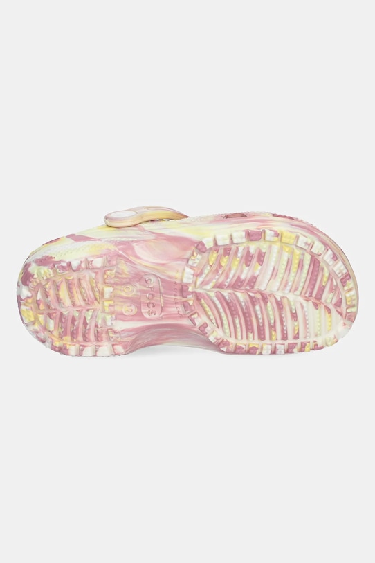 Šľapky Crocs CLASSIC GLOW MARBLED CLOG KIDS 210718.CROCS.CLASSIC.GL ružová