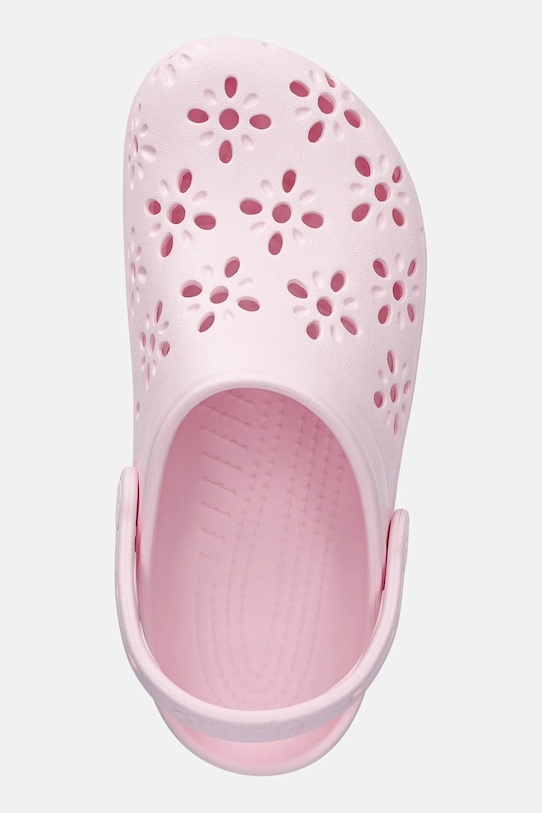Шльопанці Crocs CLASSIC FLORAL CUT OUT CLOG KIDS рожевий 210943.CROCS.CLASSIC.FL