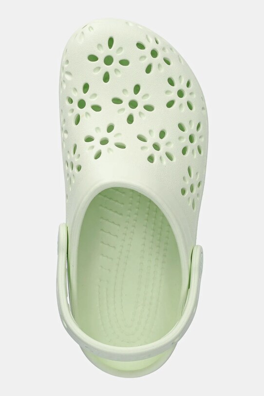 Crocs klapki CLASSIC FLORAL CUT OUT CLOG KIDS zielony 210943.CROCS.CLASSIC.FL