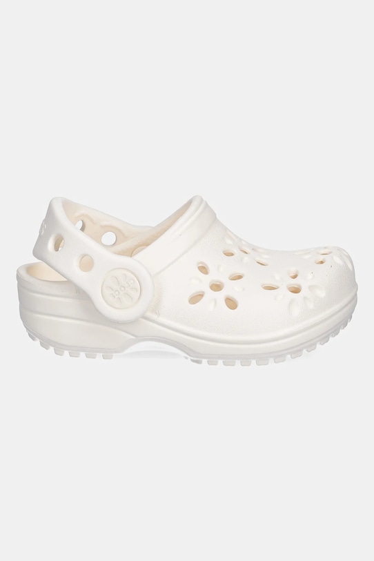 Crocs klapki CLASSIC FLORAL CUT OUT CLOG KIDS 210944.CROCS.CLASSIC.FL beżowy SS25