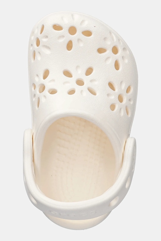 Crocs klapki CLASSIC FLORAL CUT OUT CLOG KIDS beżowy 210944.CROCS.CLASSIC.FL