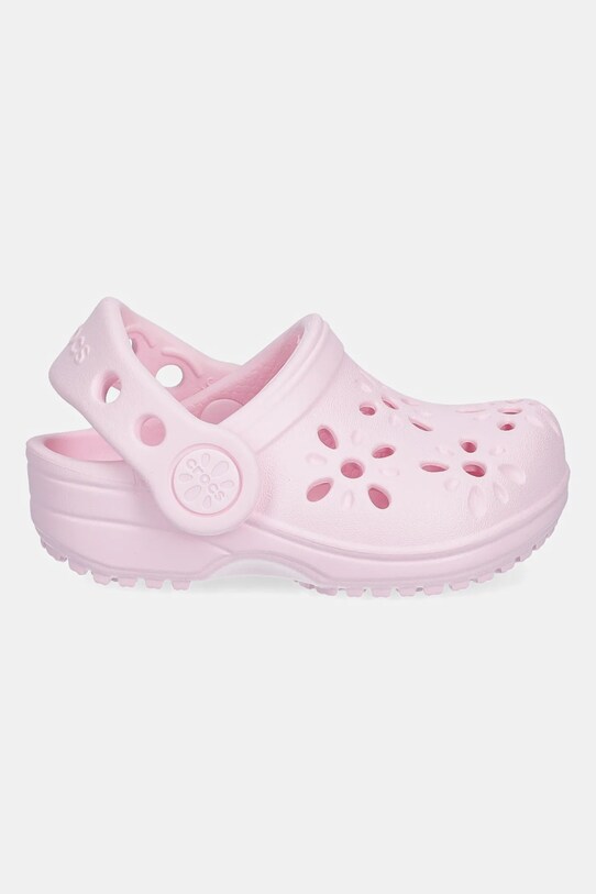 Crocs papucs CLASSIC FLORAL CUT OUT CLOG KIDS 210944.CROCS.CLASSIC.FL rózsaszín SS25