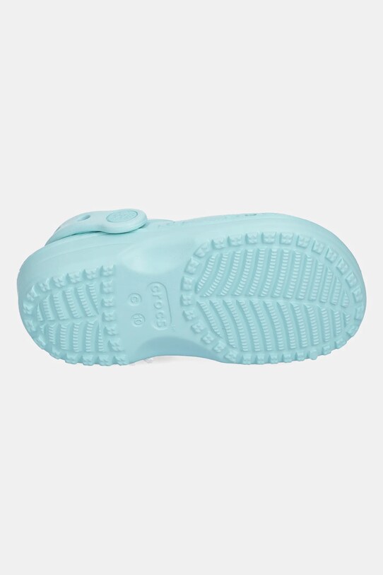 Pantofle Crocs CLASSIC FLORAL CUT OUT CLOG KIDS 210944.CROCS.CLASSIC.FL tyrkysová