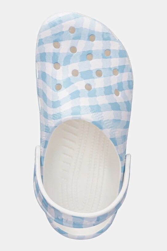 Pantofle Crocs CLASSIC GINGHAM CLOG KIDS modrá 210988.CROCS.CLASSIC.GI
