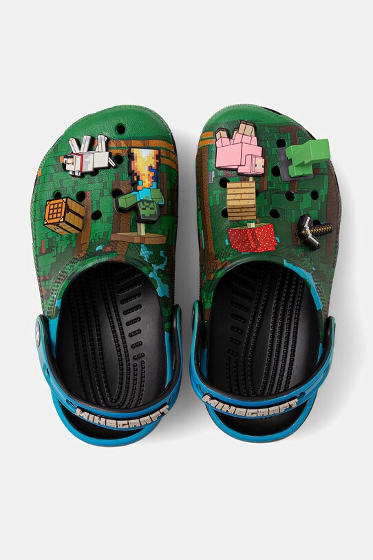 Šľapky Crocs CLASSIC MINECRAFT CLOG KIDS 210830.CROCS.CLASSIC.MI zelená SS25